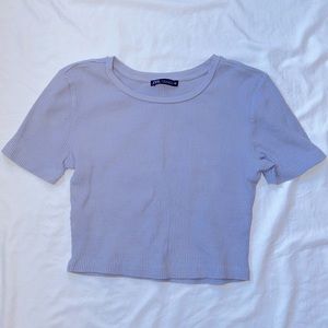 Zara Ribbed Crop T